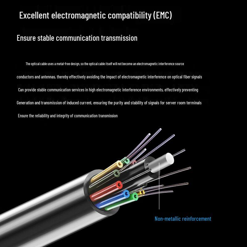 Boyang GYFTY-24B1.3 24-Core Outdoor Single-Mode Fiber Optic Cable