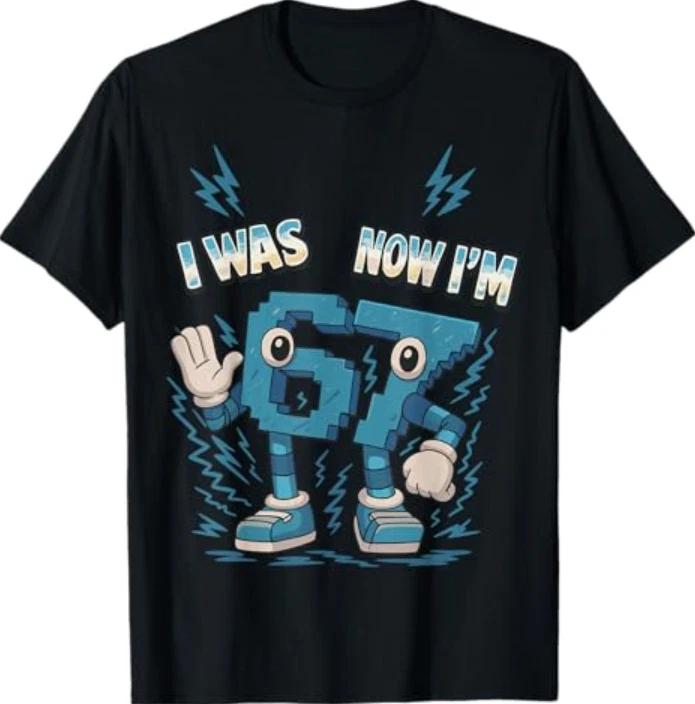 Kids Meme 67 I was 6 Now I m 7 Years Old Birthday Brainrot T-Shirt M