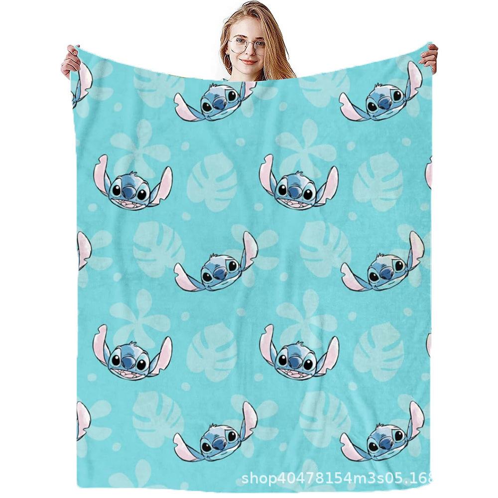Stitch Flannel Blanket Star Baby Blanket Air Conditioning Blanket Nap Blanket Flannel Blanket Cross Border