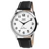 Wristwatch - Q&;Q - Q&Q - 40 Mm - Quartz - Black Faux Leather Strap