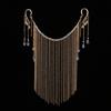Ancient Style Hanfu Face Veil with Tassel Headdress and Jewelry Set