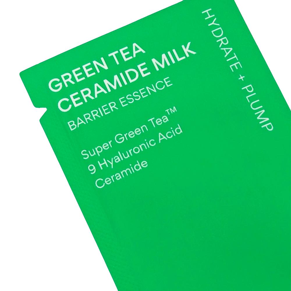 60pcs_[INNISFREE] Green Tea Ceramide Milk Barrier Essence 1ml (Sample Sachet)