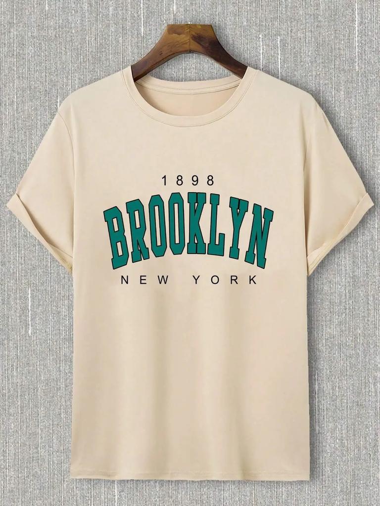 City Cotton Print New York T-shirt Brooklyn T Shirt Los Angeles T-shirts California Tshirts Los Angeles Cothing Chicago Tee Tops