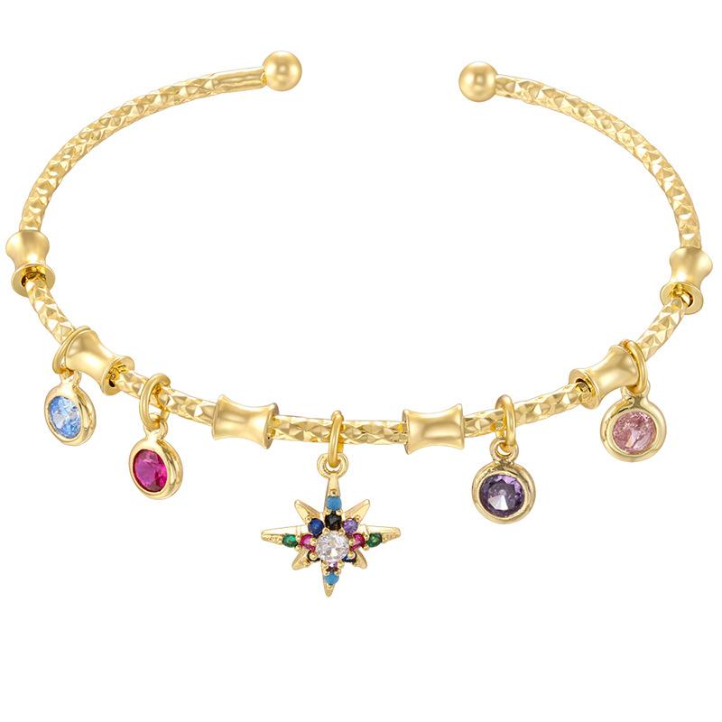 Käfer Oktagramm Regenbogen Spleißarmband Personalisiertes Geometrisches Wassertropfen Vierblättriges Kleeblatt Armband Vl648