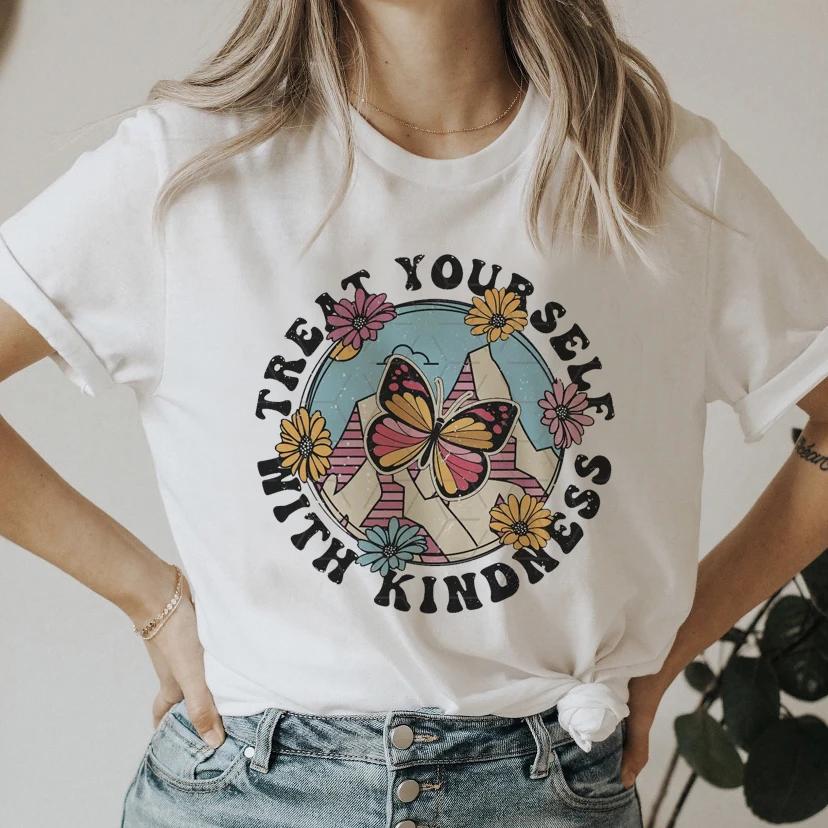 Retro Car Print Shirt 90s Cute Tees Ladies Women Short Sleeve Summer Clothes Tops Female Fashion Cartoon Tshirts Graphic TShirt