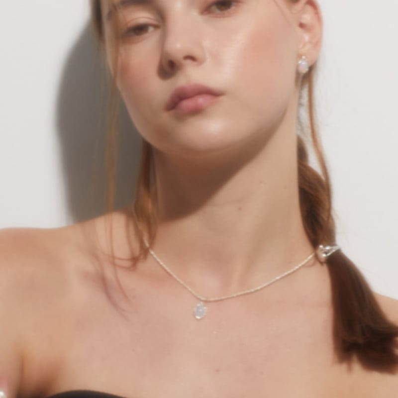 BOLDIERE Flower Drop Necklace_ N16