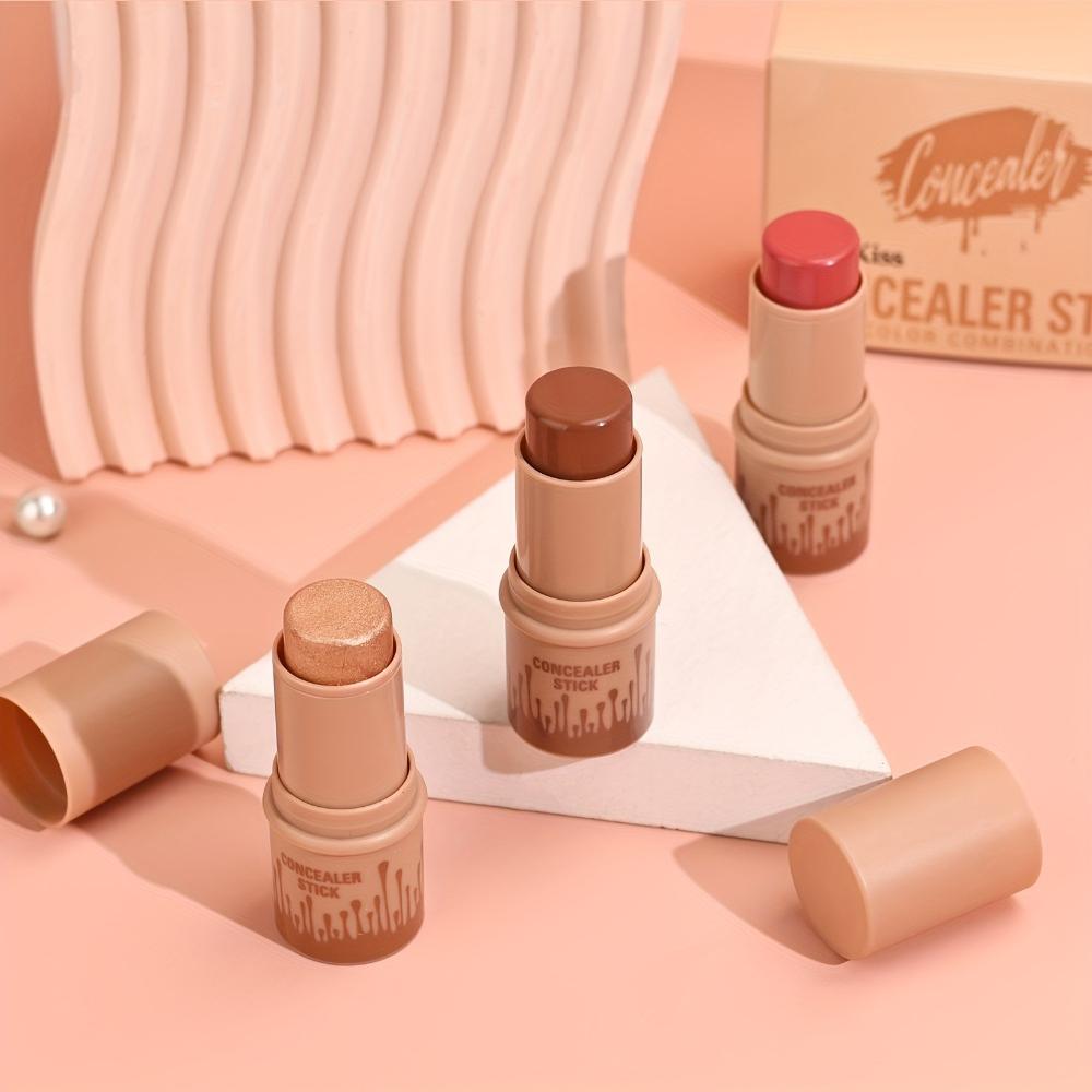 Professional Highlight Contour Makeup Set for Dewy Glowing Look