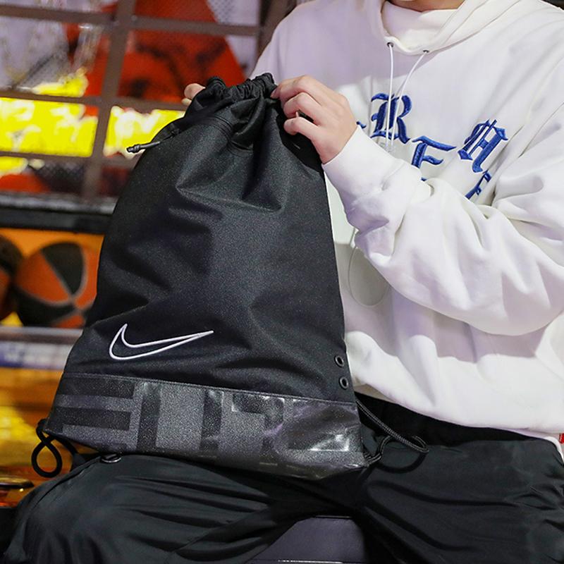 Nike Nkhps Eltgmsk Drawstring Closure Fabric Backpack Unisex Backpack Black BA6162-010