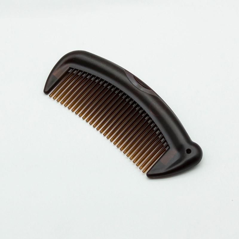 Innovative Hair Comb for Scalp Massage and Oil Reduction Portable Press Button Hairbrush for Travel and Home Use