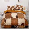 2/3pcs Animal Cowhide Soft durable Quality Duvet Cover Set - Soft plus Comfortable Beding for Bedrom plus Guest Rom - White Black Brown Cow Print