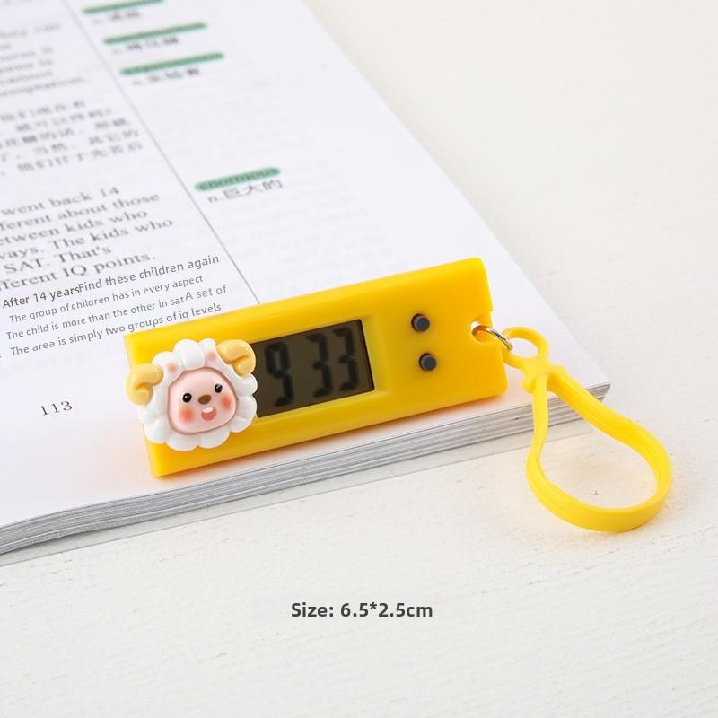 

Cartoon Mini Portable Electronic Clock With Timer For Students And Daily Schedule Use Yellow Lamb