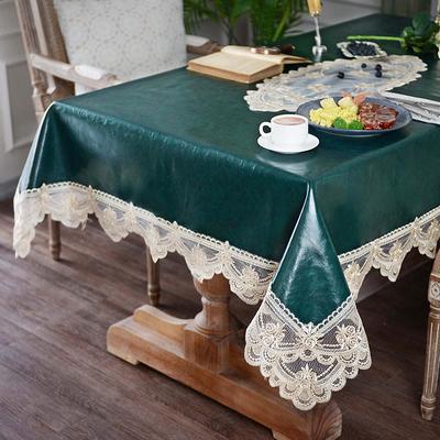 Tischdecken für Esstisch, wasserdicht, Party-Events, bestickte Spitze, ölbeständig, Couchtisch-Abdeckung, abwischbar