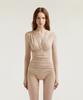 Ageunel Shirred Monokini_Almond