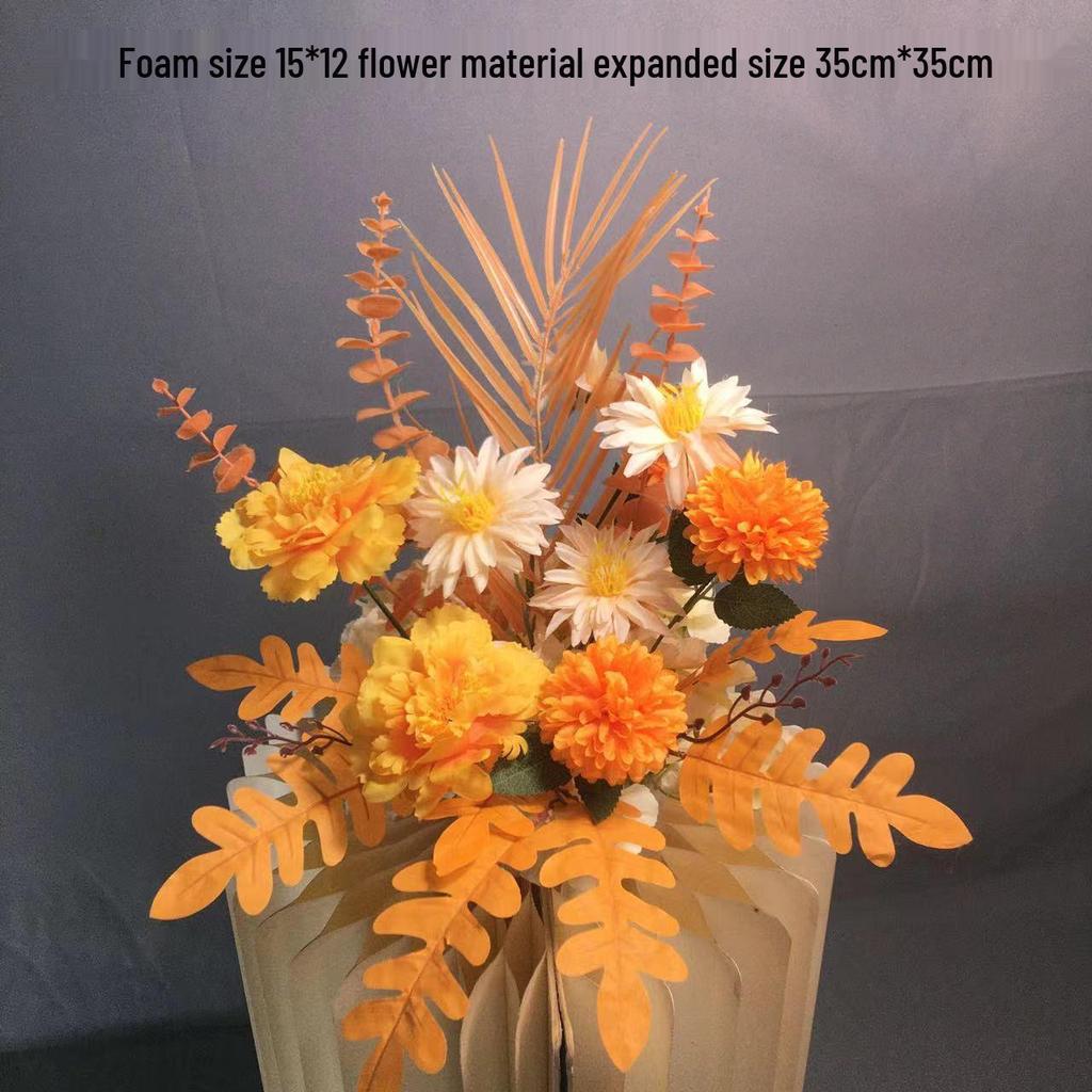 Großes Seidenblumen Hochzeitsgang & T-Bühnen Dekorationsset