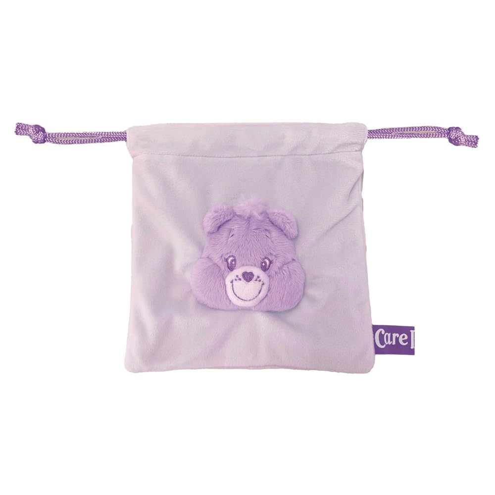 

SK Japan Care Bear Face Mascot Drawstring Bag Sweet Dreams Bear