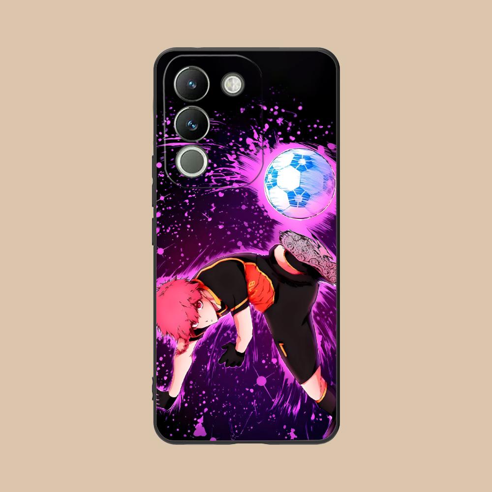 Blue Lock Ranze Kurona Matte TPU Mobile Phone Case for VIVO V60 V50 V40 V30 V29 V27 V25 V23 Pro Lite 5G Colorful Printing Cover