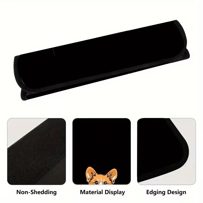 2PCS Cute Corgi Car Seat Belt Cover Quick Installation/Removal, Safety Fixation, Truck, SUV - Perfect Gift for Drivers