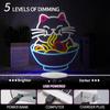 Fortune Cat Ramen Neon  Lucky Cat Decor Japanese Noodles Signs for Home Kitchen Restaurant Bar Party Business Decor Gift