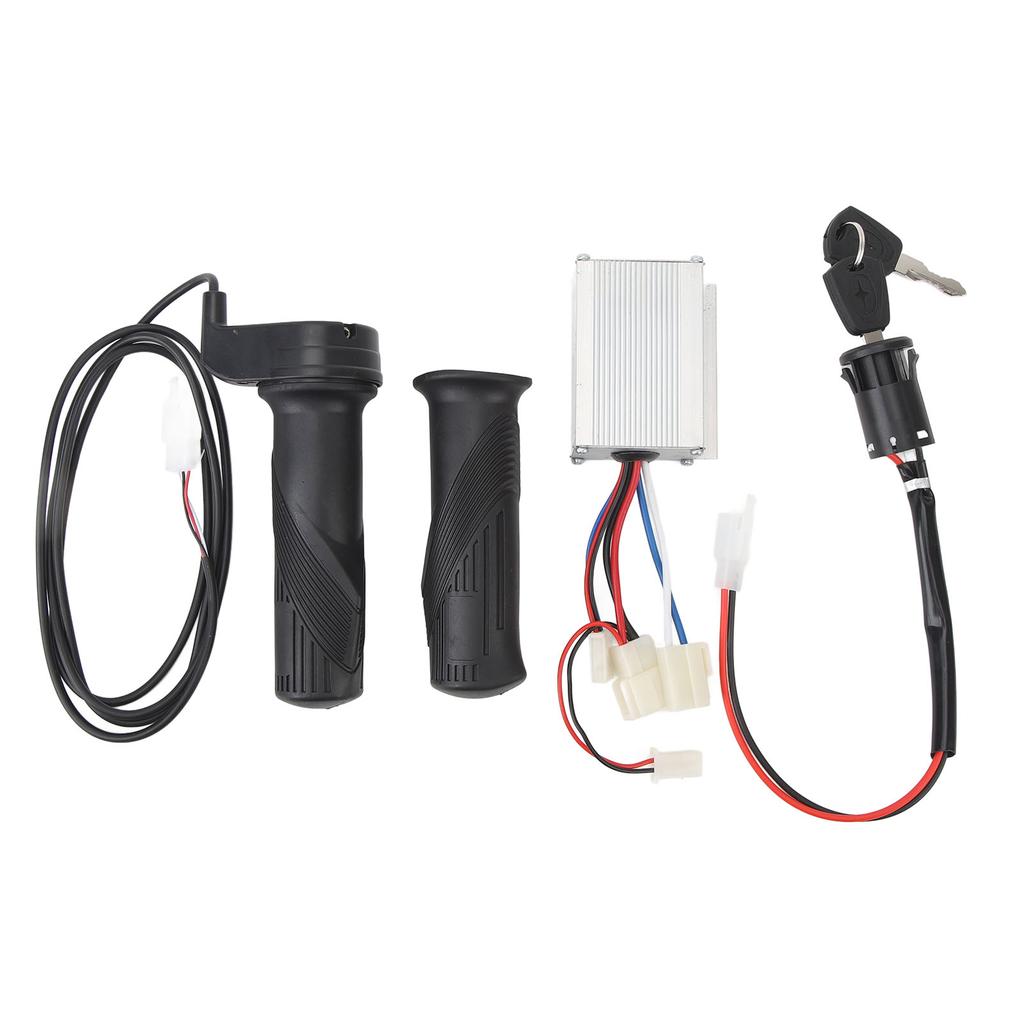 12V 250W Bike Controller Kit Twist Throttle Grip Ignition Switch Accurate Control Versatile Bike Part for Electric