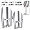 Pala Riso Grande Capacità in Metallo Pala Mangime Cereali Multifunzionale Manico Ergonomico Liscio Cucina Supermercato Fattorie