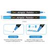 36 Colors Dual Tip Acrylic Pens Markers for Wood Stone Rock Painting Glass Ceramic Surfaces Student Stationery Supplies