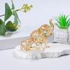 Funny Crystal Elephant Statue Modern Desktop Crystal Ornaments Baby Elephant Ornaments  Office