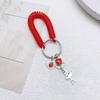 Colorful Cellphone Charm Retractable Spring Coil Keychain Stretch Cord Phone Chain Bag Pendant Convenient Accessory