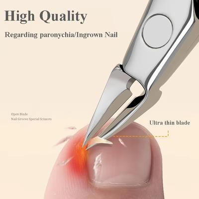 Tesoura de Unha Ferramentas de Manicure Domésticas Novo Cortador de Unha Anti-Salpicos Grande Espesso Duro Especial Tesouras de Unha Ferramentas de Pedicure