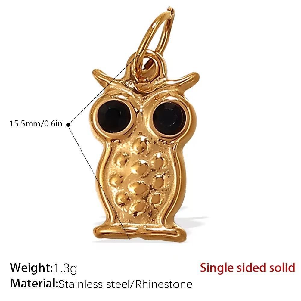 European and American creative colorful and diverse DIY pendant stainless steel plated 18K gold versatile pendant collection