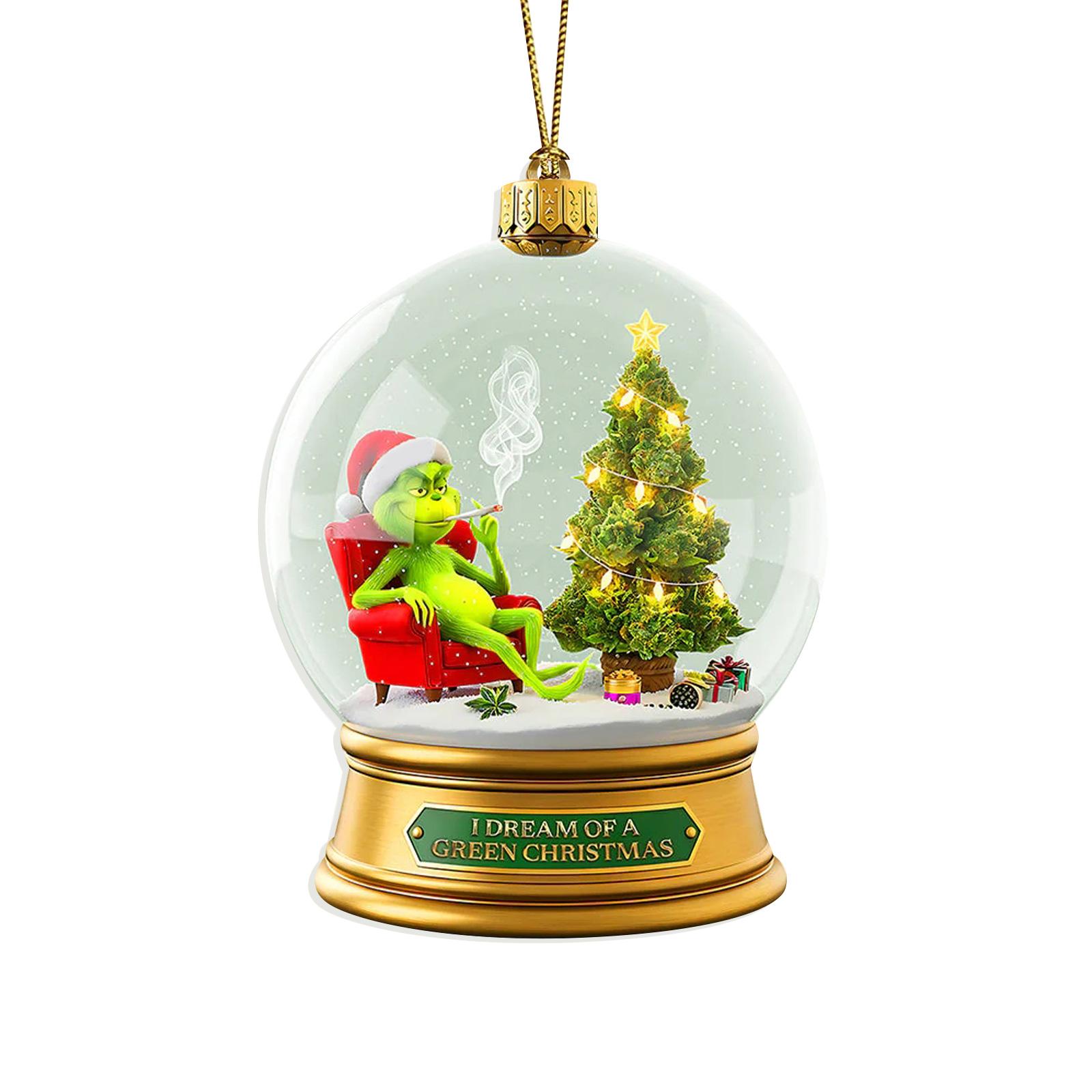 

Украшения на елку - Забавные елочные украшения - Забавные зеленые кукольные рождественские подвесные украшения Подарки для вечеринок в помещении One Size