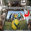 Customize Picture Customize Your Photo Floor Rug Office Rug Perfect for Game Room Bedrooms Kitchen Hallway Antislip Carpet Anime Office Decor