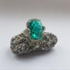 Nano Emerald Silver Ring (2123392) 6.75 Gr. 925 Samples