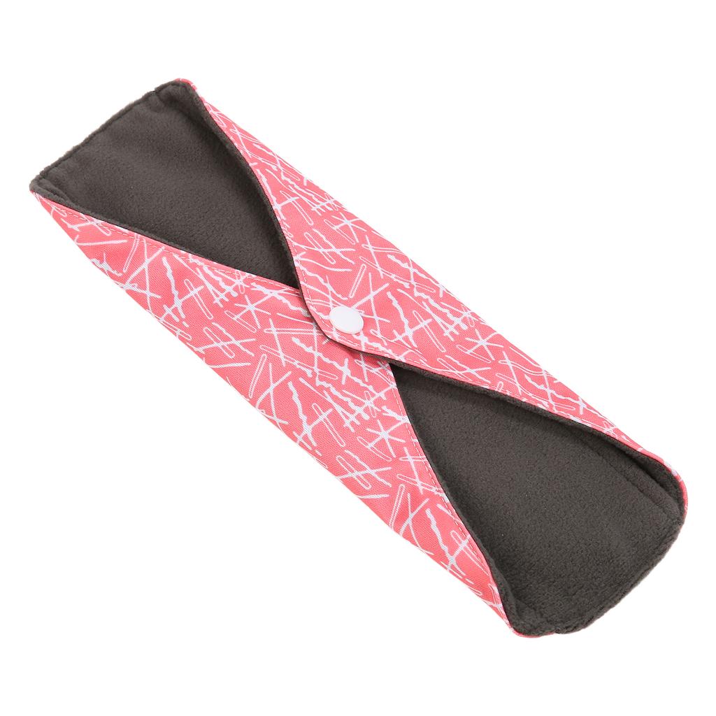 2pcs Women Sanitary Pad Washable Reusable Bamboo Carbon Fiber Feminine Menstrual PadsRed