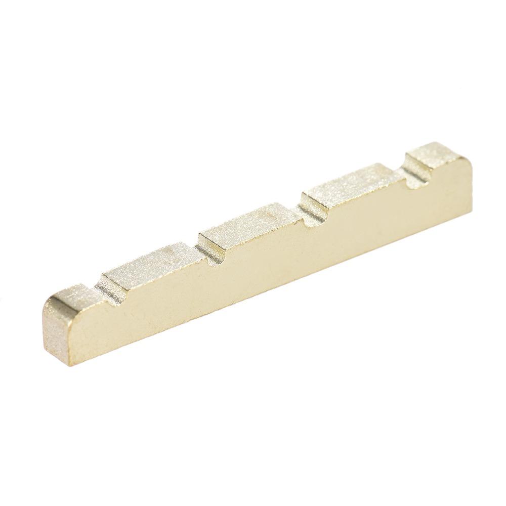 Brass Material Brass String Nut 4-String Design Bass Guitar Nut Electric Bass Guitar