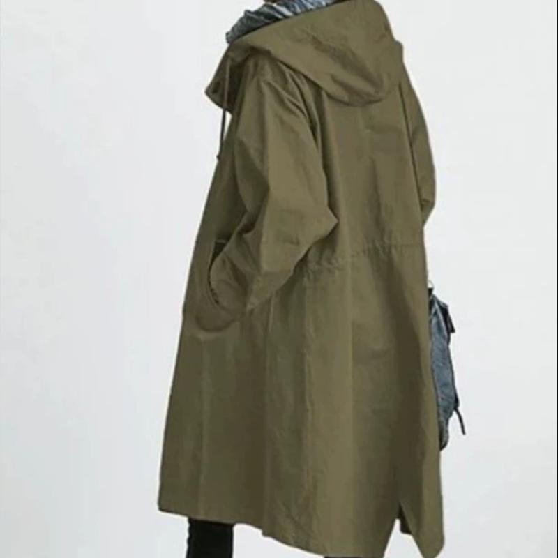 Autumn and Winter Trench Coat for Women, Medium To Long, with A British Style Temperament and A Waist Cinched Long Sleeved Jacket