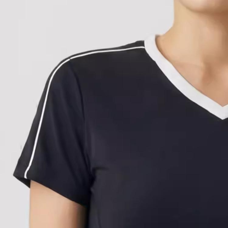 Skechers Breathable Short Sleeve V-Neck Regular T-Shirt Women Tops L226W135-0018