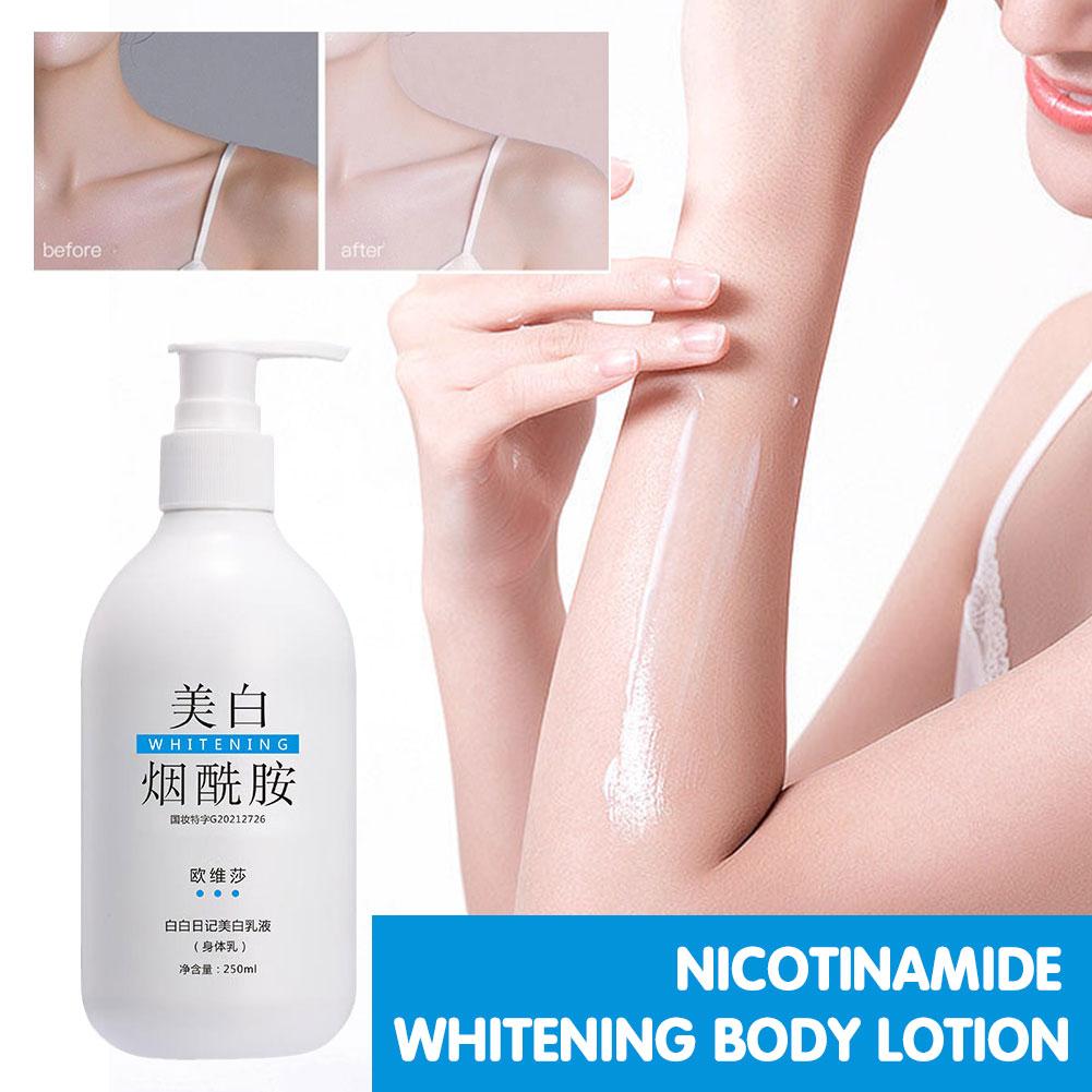 250ml Nicotinamide Whitening Body Lotion Moisturizing Product Reducing Care Refreshing W4W8