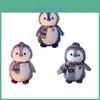 Cute Penguin Plush Toy With Christmas Scarf And Hat Soft Stuffed Animal For Girls And Kids 20cm Grey Penguin