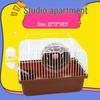 Portable Single-Layer Villa Hamster Cage - Small Pet Carrier