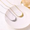 Collana Ciondolo Ali d'Angelo in Oro, Placcata Oro, Delicata Minimalista per Donna, Regali di Compleanno, Regali di San Valentino per Lei