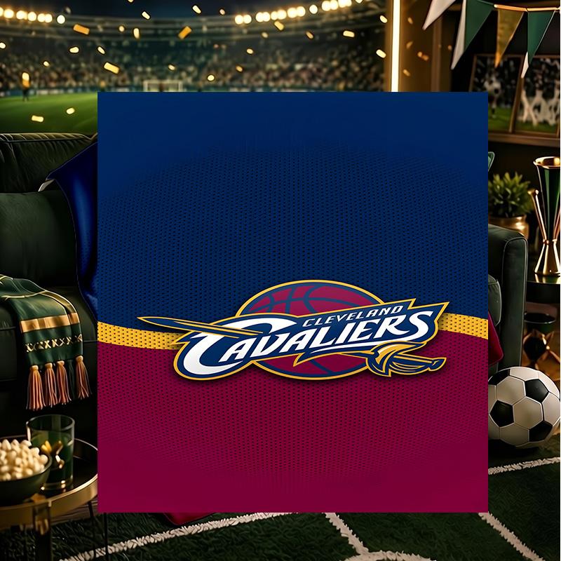 football Cavaliers Logo Blanket Lightweight Flannel Bedding Blanket Perfect for Travel, Camping, Living Rooms, Offices, Sofas, Fan Christmas gift