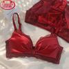 Langsha Women's Wireless Push-up Bra Set