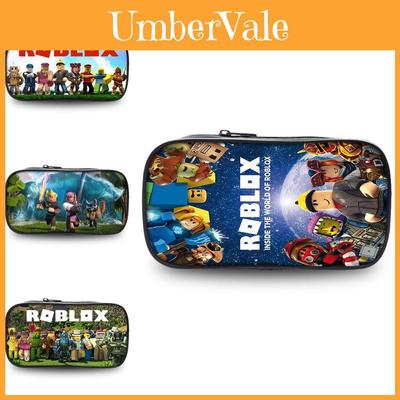 Spacious Roblox Pencil Case Durable Oxford Fabric Fun Designs For Students