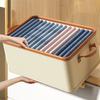 Foldable Clothing Storage Box Separation Wardrobe Clothes Storage Box  Household