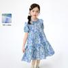 Xiaoyinman Girls' Floral Tiered Cotton Dress