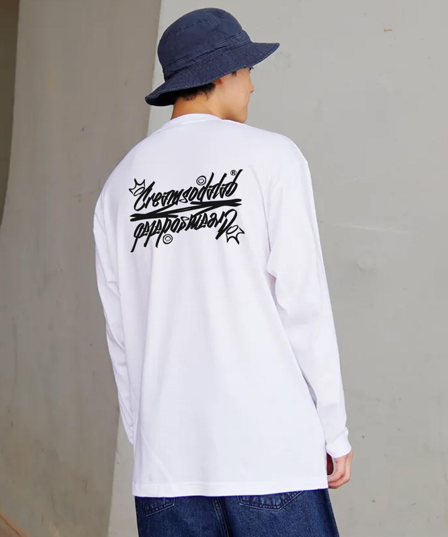 Cream Soda Lab Crsdel Lettering Long Sleeve White M