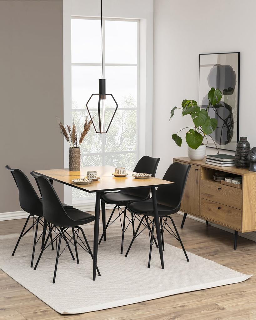 MODERNER STUHL für Küche/Esszimmer Eris schwarz