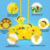 Albinuta Interactive Kids Game Board, Magnetic Multi-Functional Board Game for 2-4 Players, Trains Focus & Coordination, Ages 4+, Yellow
