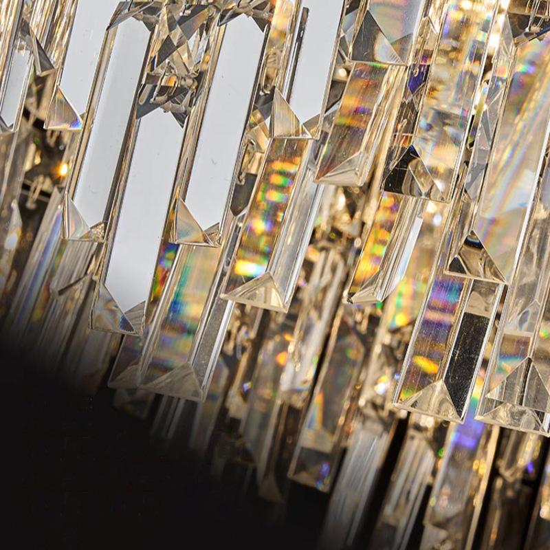 Luxury Nordic Lustre Crystal LED Chandelier Indoor Ceiling Pendant Light Villa Living Dining Room Bedroom Hanging Decor Lighting