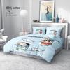 Crayon Shin-chan Cartoon Print Pure Cotton 4-Piece Duvet Cover & Bed Sheet Set for Kids' Dormitory.